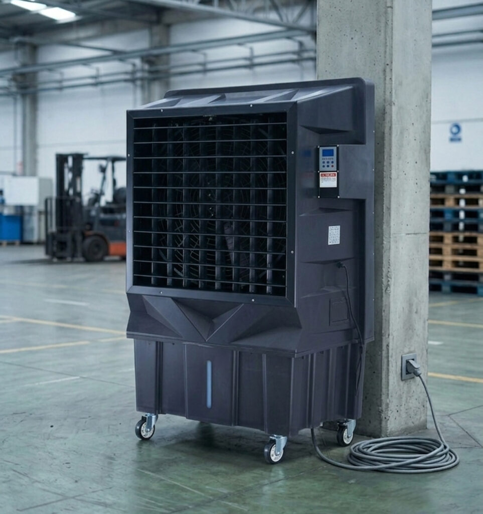 Climatizador evaporativo industrial portátil 22000