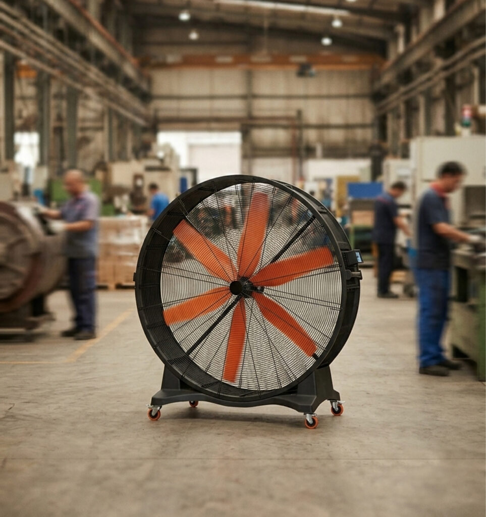 Ventilador de pie transportable